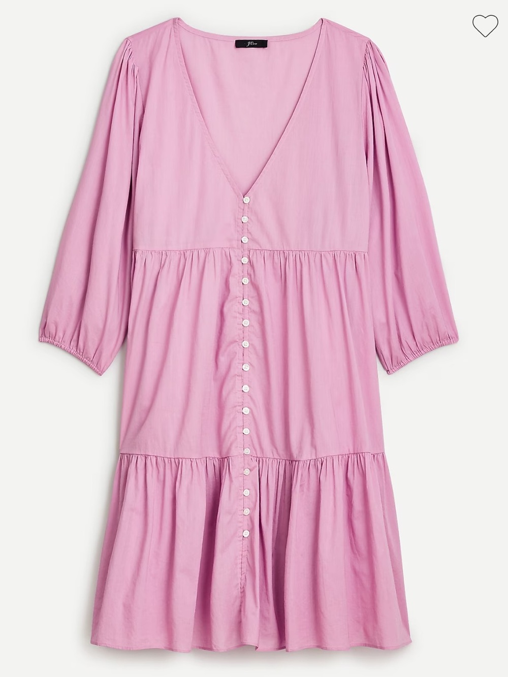 J. Crew Button Front Beach Dress Purple Pink Cotton S